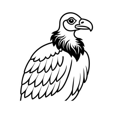 Bu karmaşık akbaba çizgisi sanatı detaylı bir hassasiyetle göze çarpıyor. Beyaz bir arka planda izole edilmiş, vahşi yaşam sanatı ya da baskıları için mükemmel, cesur ve sanatsal bir yetenekle eşsiz kuşları yakalıyor..