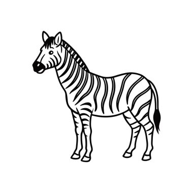 Bu çarpıcı zebra çizimi siyah-beyaz minimalist bir tasvir kullanıyor. Parmak izi veya dekor için mükemmel, temiz çizgileri ve kalın desenleri zebraların ikonik görünümünü yakalıyor, çeşitli yaratıcı kullanım için sofistike ama basit bir tasarım sunuyor..