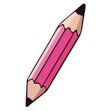 Bu büyüleyici illüstrasyonda parlak pembe bir kalem seti, temiz beyaz bir arkaplan karşısında sergileniyor. Kalem tasarımı hem basit hem de zarif olup çeşitli yaratıcı ve eğitici içeriklere uygun hale getiriyor. Pembe renk bir oyun dokunuşu sağlıyor.