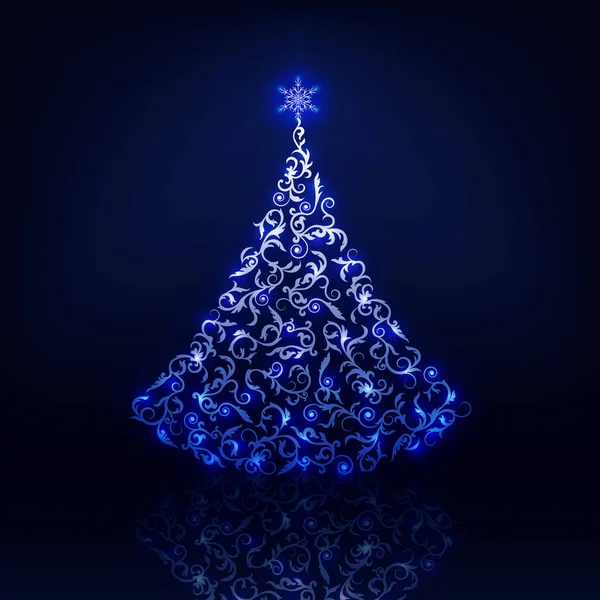 Parlayan ve yansıtan süs Noel ağacı