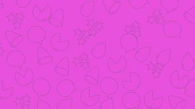 Tekrarlayan Geometrik Şekillerle Soyut Pembe Arkaplan.