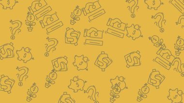 Mali Belirsizlik - Sarı Arkaplanda Soru İşaretleri ve Dolar İşaretleri.