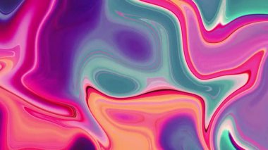 Soyut Sıvı Boyası. Sıvılaştırılmış Resim. Renkli Resim