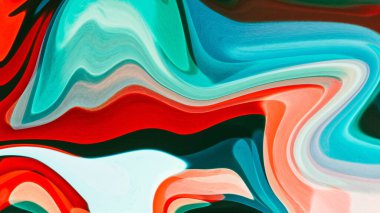 Soyut Sıvı Boyası. Sıvılaştırılmış Resim. Renkli Görüntü. Renkli Boya