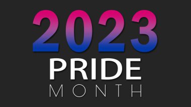 Happy Pride Month Bisexual Pride Flag Horizontal Background. Colorful LGBT Bisexual Flag. Pride Month Background
