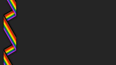 Happy Pride Month LGBT Philadelphia Rainbow Pride Flag Background. Colorful LGBT Philadelphia Rainbow Flag. Pride Month Background