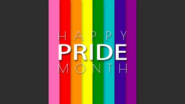 Happy Pride Month LGBT Gilbert Rainbow Pride Flag Background. Colorful LGBT Gilbert Rainbow Flag. Pride Month Background
