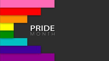 Happy Pride Month LGBT Gilbert Rainbow Pride Flag Background. Colorful LGBT Gilbert Rainbow Flag. Pride Month Background