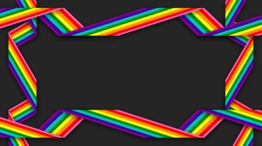 Happy Pride Month LGBT Gilbert Rainbow Pride Flag Background. Colorful LGBT Gilbert Rainbow Flag. Pride Month Background