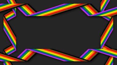 Happy Pride Month LGBT Philadelphia Rainbow Pride Flag Background. Colorful LGBT Philadelphia Rainbow Flag. Pride Month Background