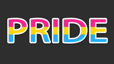 Happy Pride Month Pansexual Pride Flag Background. Colorful Pansexual Flag. Pride Month Background