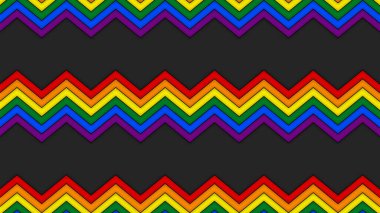 Happy Pride Month LGBT Rainbow Pride Flag Background. Colorful LGBT Rainbow Flag. Pride Month Background. Shaped Flags