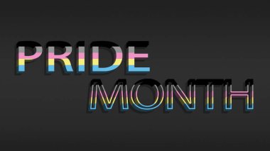 Happy Pride Month Polygender Pride Flag Horizontal Background. Colorful LGBT Polygender Flag. Pride Month Background