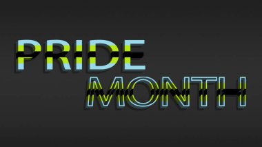 Happy Pride Month Quoigender Pride Flag Horizontal Background. Colorful LGBT Quoigender Flag. Pride Month Background