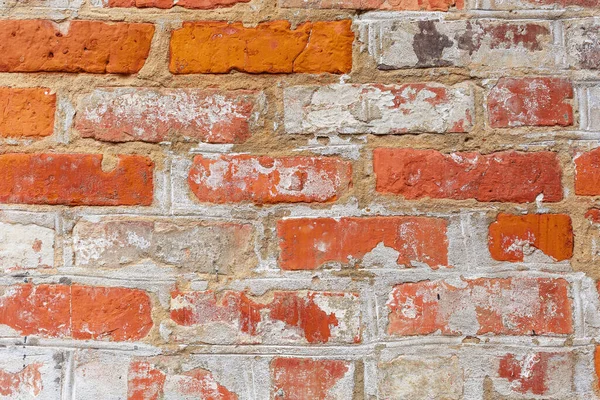 Fragmento Vieja Pared Ladrillo Antecedentes Para Diseñar —  Fotos de Stock