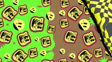 Oyuncu şekilli canlı ve soyut bir şablon, eğlenceli ve yaratıcı bir arkaplan yaratır. Sanatsal tasarım projeleri için ideal, her görsel konsepte bir renk ve modern yetenek katmak. Sonraki projen için etkileyici sanatlar..