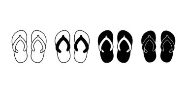 Tatil, yaz ve sahil seyahatlerini temsil eden siyah terlik demeti..