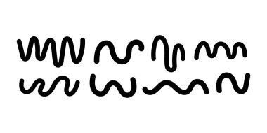 Estetik projeler, logolar, el sanatları ve dijital tasarımlar için minimal zarif şekiller içeren el çizimi boho çizgisi siyah simgesi demeti.