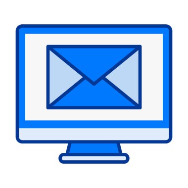 Masaüstü iletişimini, gelen kutusu araçlarını ve üretkenlik çalışmalarını gösteren renkli bir e- posta.