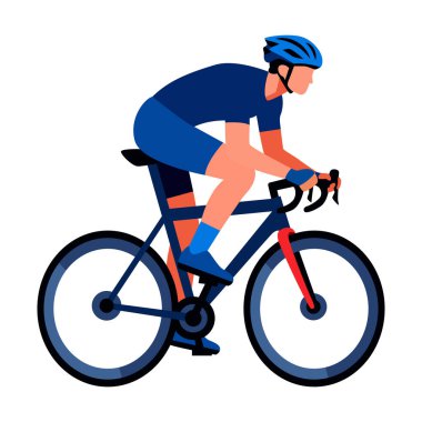 Düz renkli bisiklet ikonu spor uygulamaları, açık hava etkinlik araçları, fitness panelleri ve rehberler için mükemmeldir..