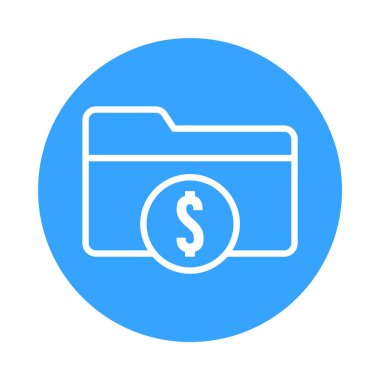 Finansal belgeleri, bütçe kayıtlarını ve işlem dosyalarını temsil eden bir dolar simgesi.