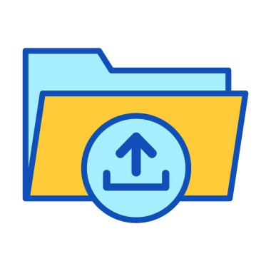 Dosya göndermek, giden belgeleri depolamak ve aktarılan içeriği yönetmek için dosya yükleme simgesi.