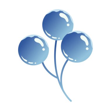 Düz renkli simge şeklinde dizayn edilmiş, buzlu kenarlı, sade kış meyveleri..