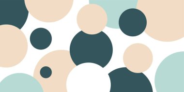 Yumuşak dairesel şekilleri ve dengeli modern renkleri olan oyuncu ve soyut bir arkaplan. Yaşam tarzı markalaşması, yaratıcı posterler, sunumlar, ambalajlar ve dekoratif tasarım için ideal.