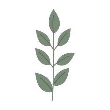 Konforlu Cottagecore cazibesi ve kırsal vintage tarzı içeren el yapımı yeşil yaprak çizimi, çiçek sanatı, bahçe projeleri, mevsimlik dekorasyon ve minimalist tasarımlar için mükemmel..