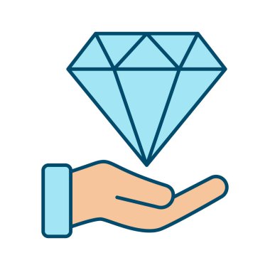 Premium elmas ile temsil edilen eşsiz değer önerisi konsepti marka avantajını, ürün mükemmelliğini, müşteri yardımını ve rekabetçi pazarlarda güçlü farklılığı sembolize etmektedir..