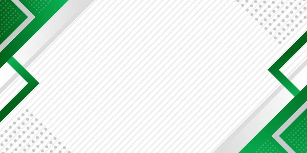 Soyut geometrik yeşil ve beyaz arka plan