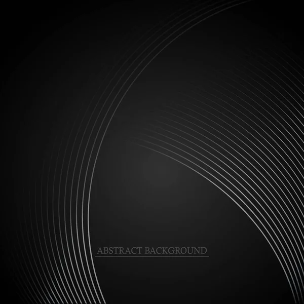 Yüksek Kontrastlı Karanlık Arkaplanda Konsantrik Açık Gri Dalgalar içeren Soyut Dinamik Duvar Kağıdı