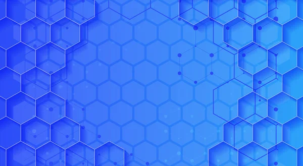 Gelecekçi bal peteği desenli Mavi Soyut Arkaplan