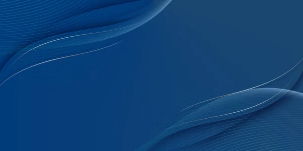 Akan Eğri Çizgilerle Zarif Mavi Arkaplan