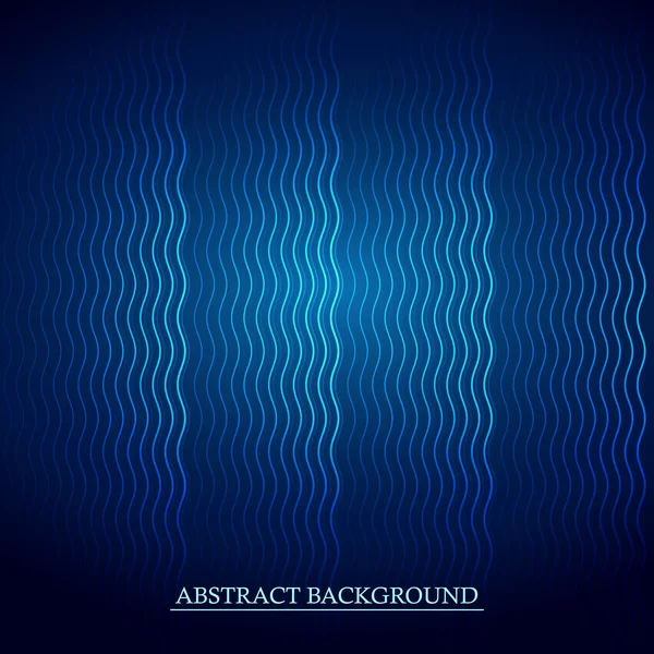 Derin Mavi Soyut Arkaplan Devamlı Dikey Neon Dalga Çizgileri Ses, Enerji veya Dijital Veri Akımı Duyusu Oluşturuyor