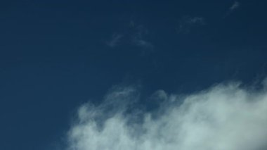 4K 59.94fps Time-Lapse Dynamic Cloud Front Against Deep Blue Sky (Ultra High Definition)