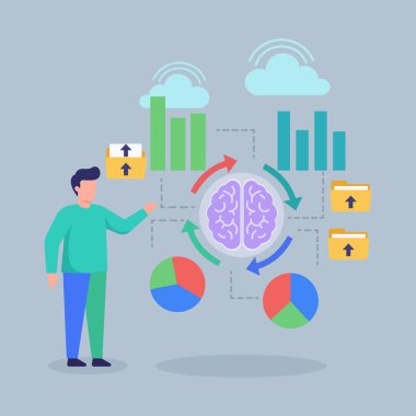 Düz Tasarım Konseptinde İş Sezgileri İçin Büyük Verileri Analiz Eden Yapay Zeka