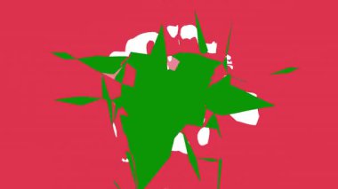 Boya kalıplarının soyut bir arkaplanının çizimi