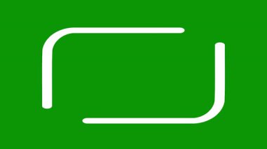 Ok sol kontur vektör simgesi