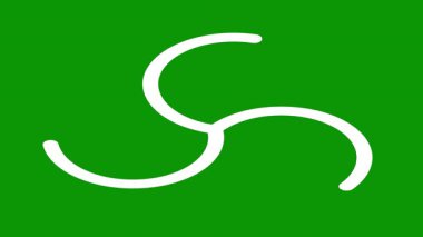 Oklar vektör simge yenileyin. Tarzıdır düz simgesi simgesi, eko yeşil renk, beyaz arka plan.