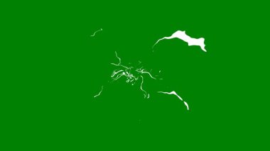 yeşil boya sıçraması yeşil arkaplanda izole edilmiş, soyut arkaplan