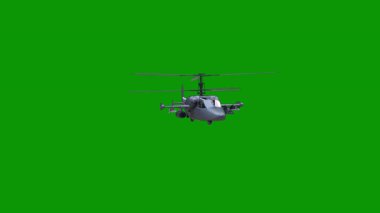 Siyah arkaplan üzerinde helikopter