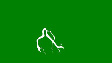 yeşil yaprak simgesi, vektör illüstrasyonu