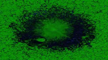 suluboya ile yeşil soyut arkaplan