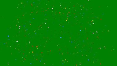 Kar taneleri ve konfetiyle renklendirilmiş Noel arkaplanı