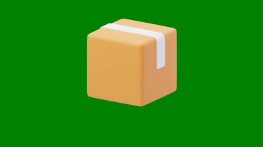 Yeşil ve sarı kağıt harf. 3 boyutlu.