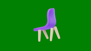 3 boyutlu yeşil dondurma.