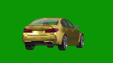 modern otomobil arka planda izole edildi