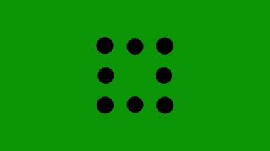 Beyaz Arkaplanda Soyut Siyah Çemberler Deseni