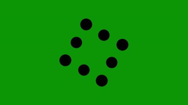 Soyut Siyah Çember Deseni Tasarımı